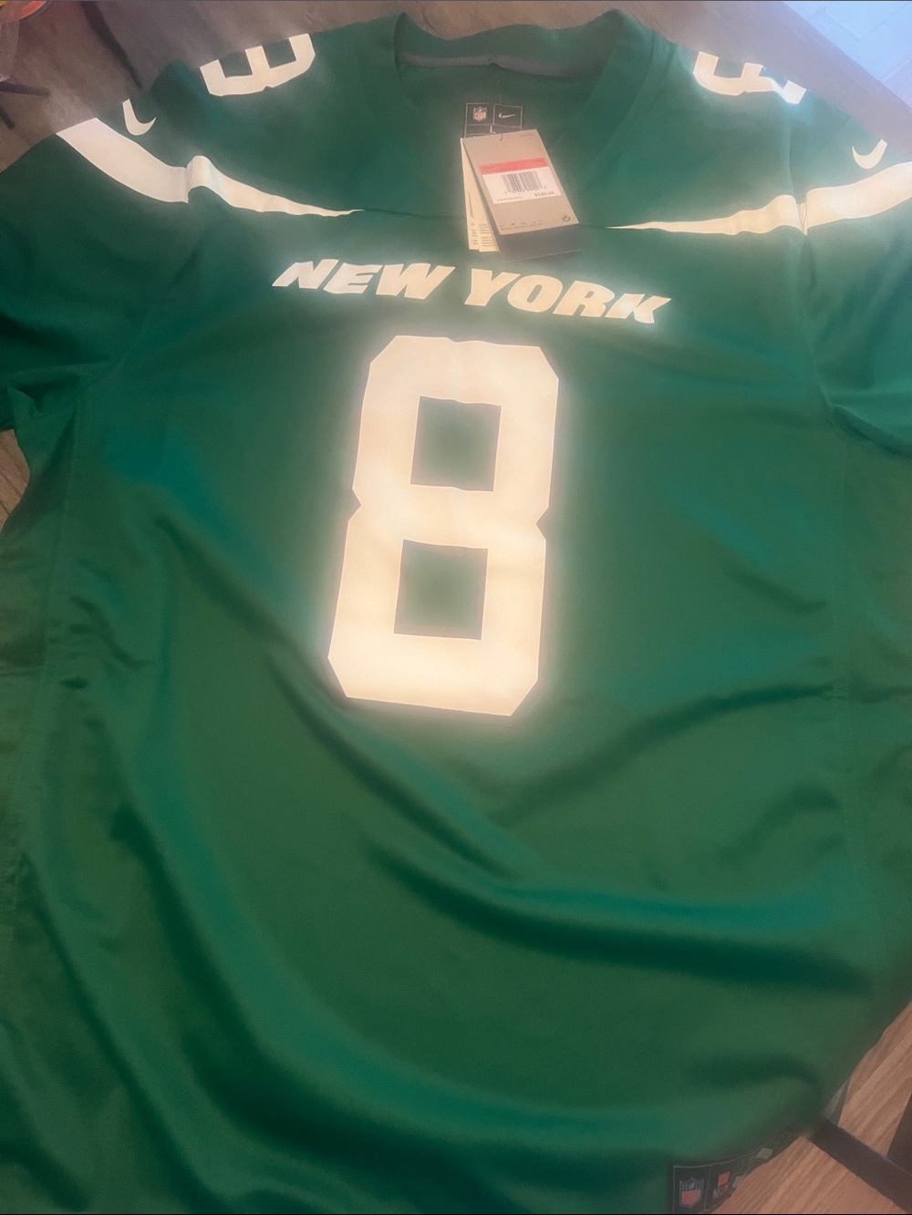 Nike Aaron Rodgers NFL New York Jets mens large jersey NWT